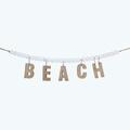 Youngs Wooden Beach Wall Garland on White Blessing Beads 61629